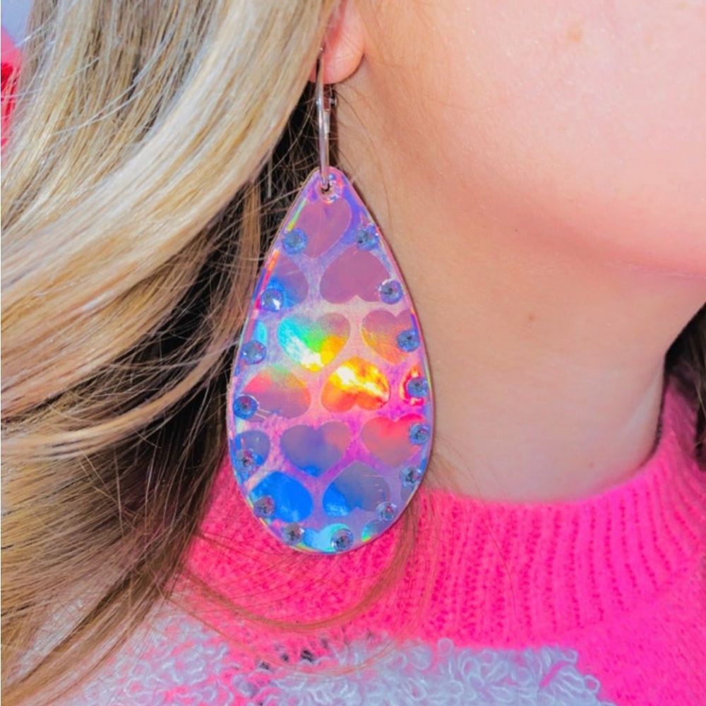 Hearts and sparkles earrings by Keep It Gypsy